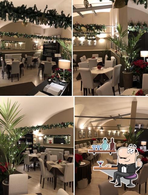 Gli interni di Trattoria San Domenico