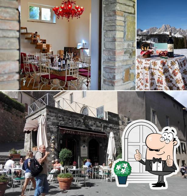 La esterno e interni del ristorante