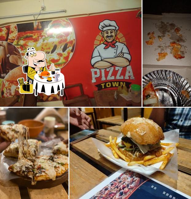 Pulled pork sandwich at Pizza Town