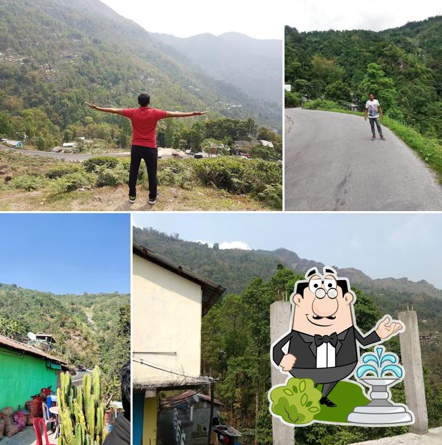 You can get some fresh air outside Prakiti Hotel