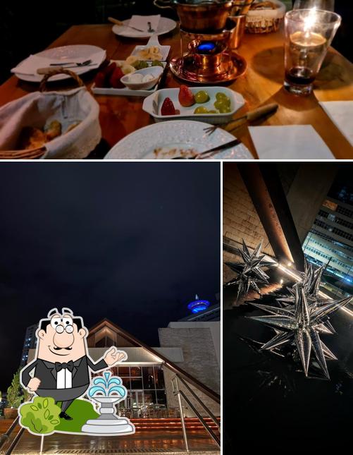 Entre diversos coisas, exterior e comida podem ser encontrados no Vila Chalezinho