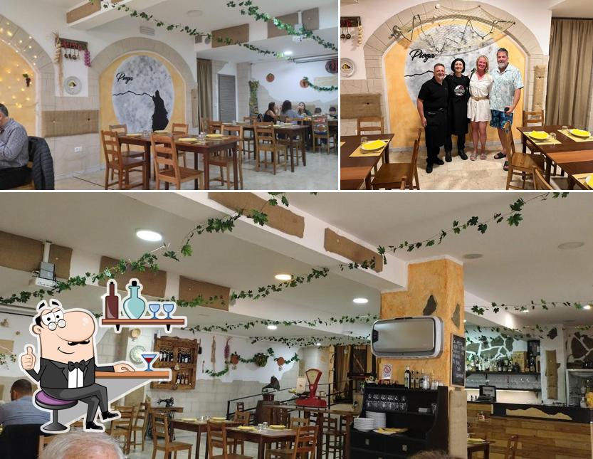 Gli interni di Osteria Piega