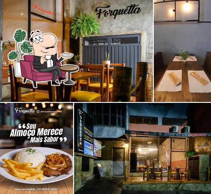 O interior do Forquetta Restaurante Itapevi