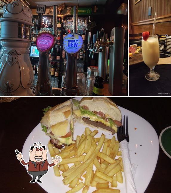 Comida em The Blue Pub