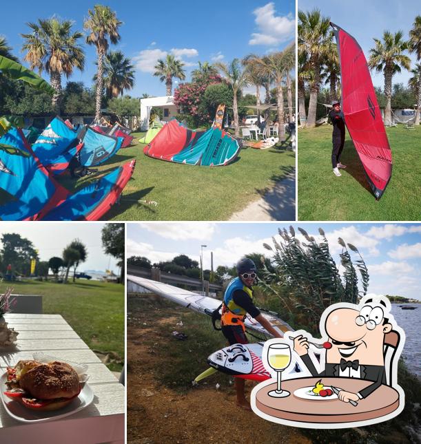 Cibo al JAMAKITE -school & rentals windsurf kitesurf sup wing foil canoe BEACH BAR stagnone sicilia NAISH CENTER