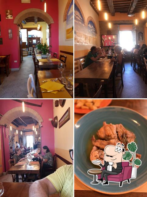 Gli interni di osteria del castello