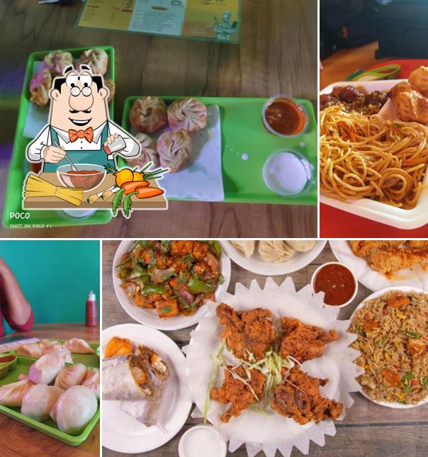 Spaghetti bolognese at Popular Fresh Momos 'n' More