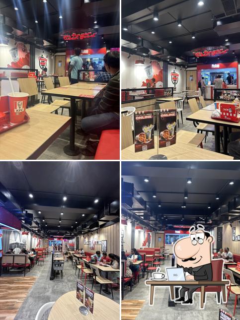 The interior of KFC