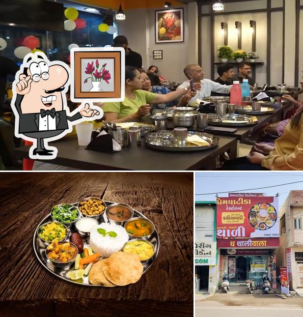 Among various things one can find interior and exterior at Premvatika Restaurant