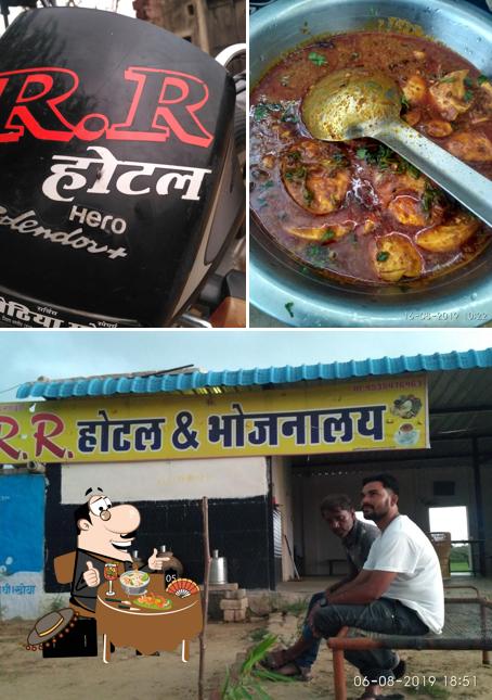 The picture of food and interior at RR Hotel.Ranigoan