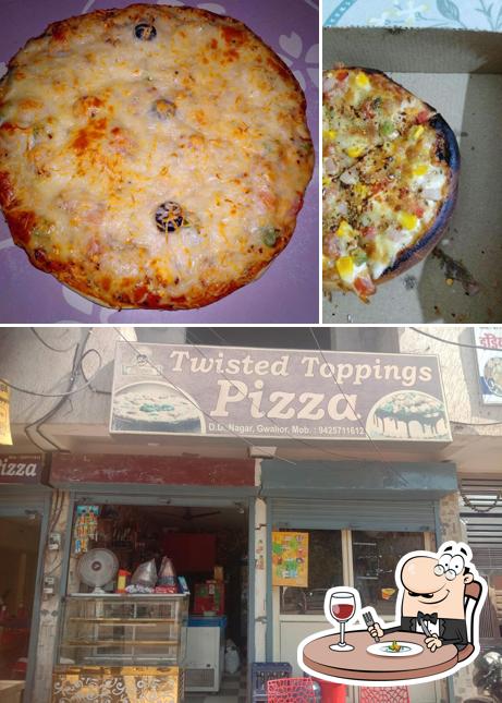 The picture of Twisted topping pizza’s food and interior