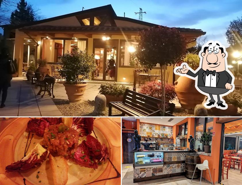 Tra le diverse cose da Ristorante L'Acqua Cheta si possono trovare la interni e cibo