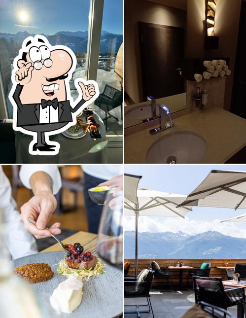Gli interni di Crans Ambassador, an SLH Hotel