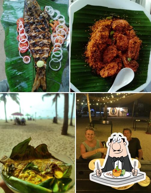 Food at Marari Beach hut Resto Cafe