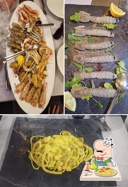 Platti al Ristorante di pesce La Fortezza Rimini