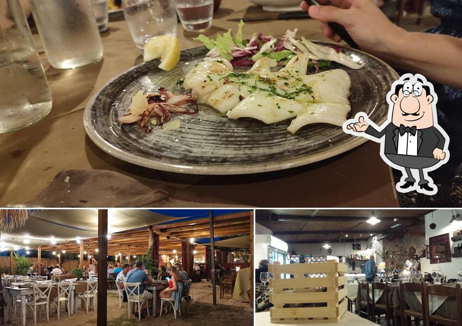 Guarda la immagine che presenta la interni e cibo di Pizzeria ristorante La Capannina