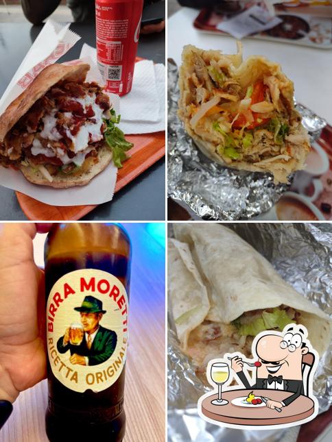 Panino con maiale stirato al keb station bar pizza kebab