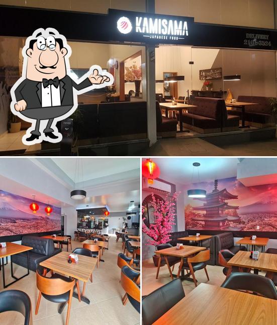 Veja imagens do interior do Kamisama Japanese Food
