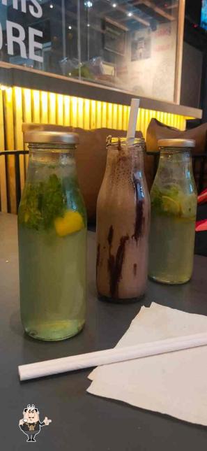Enjoy a drink at New York Pizzeria
