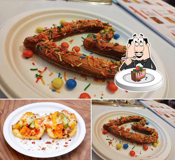 Chocolate cake at Flavor Fusion