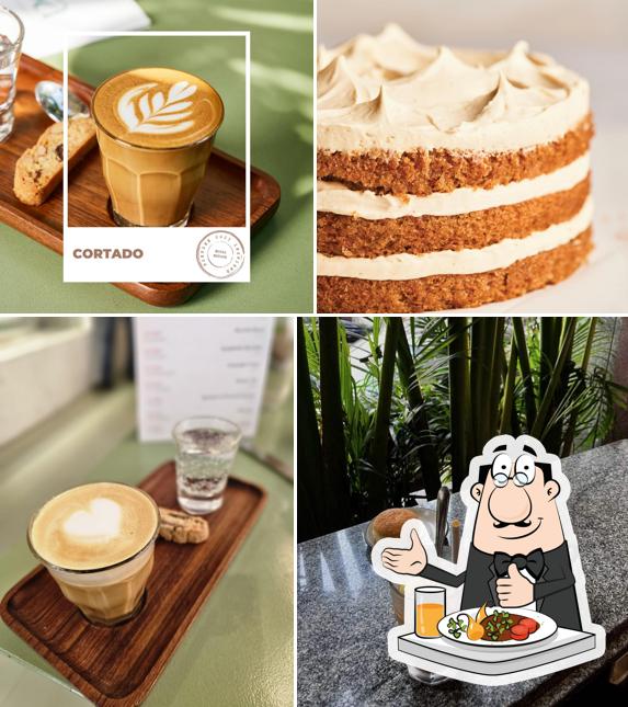 The restaurant's food and drink