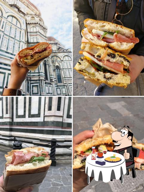 Gustati uno dei tipi di hamburger disponibili a Panini Toscani