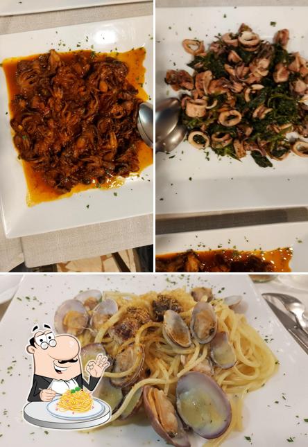 Spaghetti alla carbonara al Pizzeria "Nuova Santa Lucia"