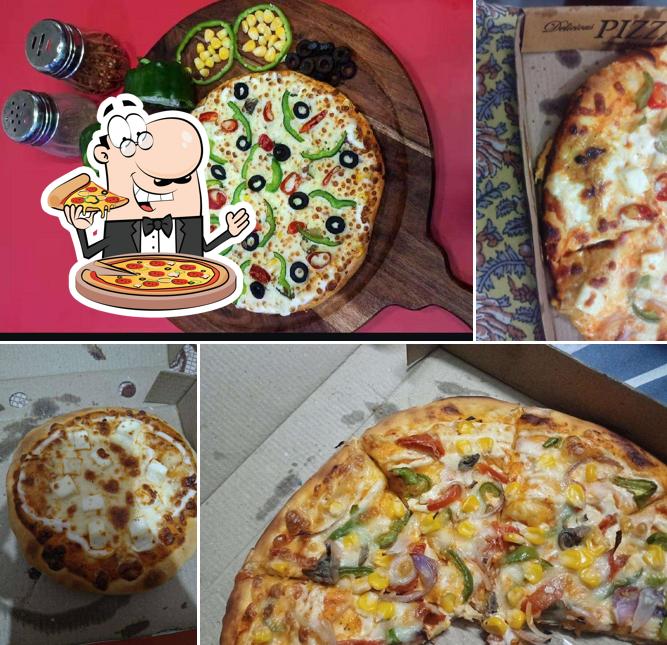 Pick various kinds of pizza