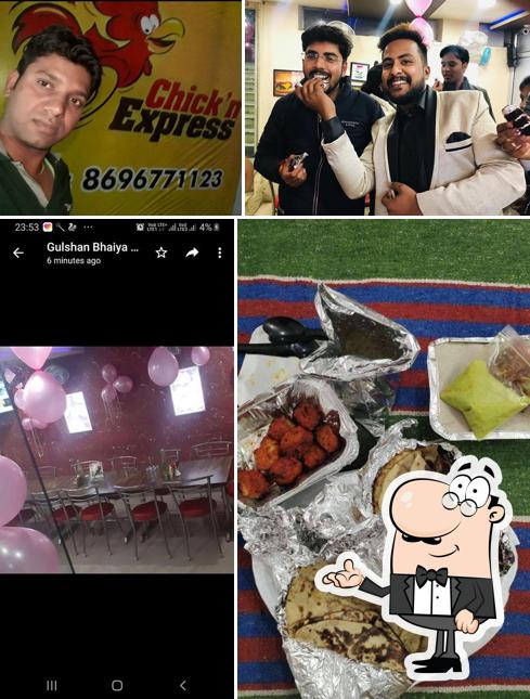 The interior of Chick'n Express