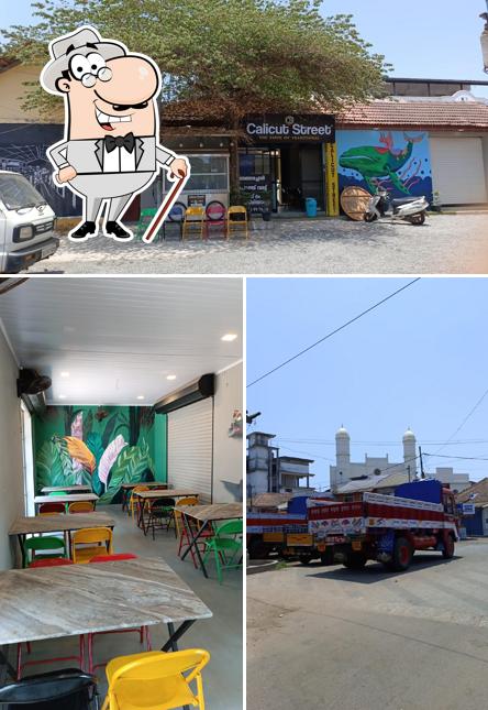 Among different things one can find exterior and interior at Calicut Sreet