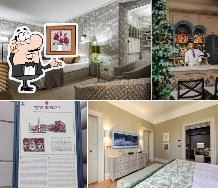 Gli interni di Hotel de Russie