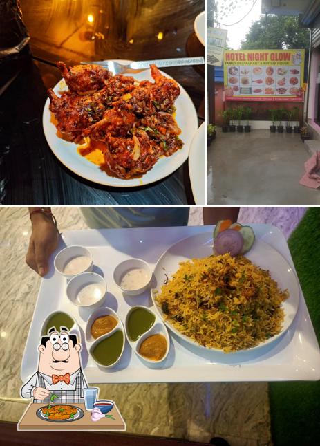 Chicken wings at Night Glow