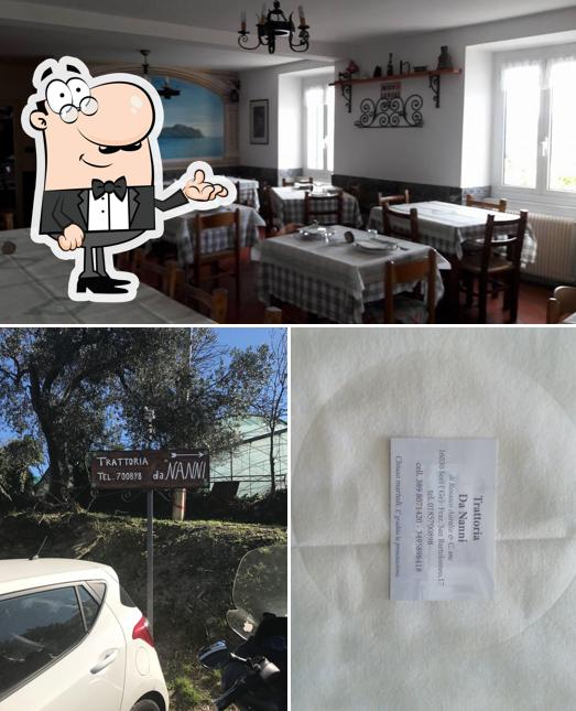 Gli interni di Trattoria Da Nanni