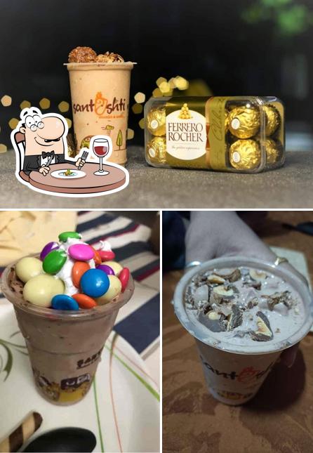 The restaurant's food and beverage