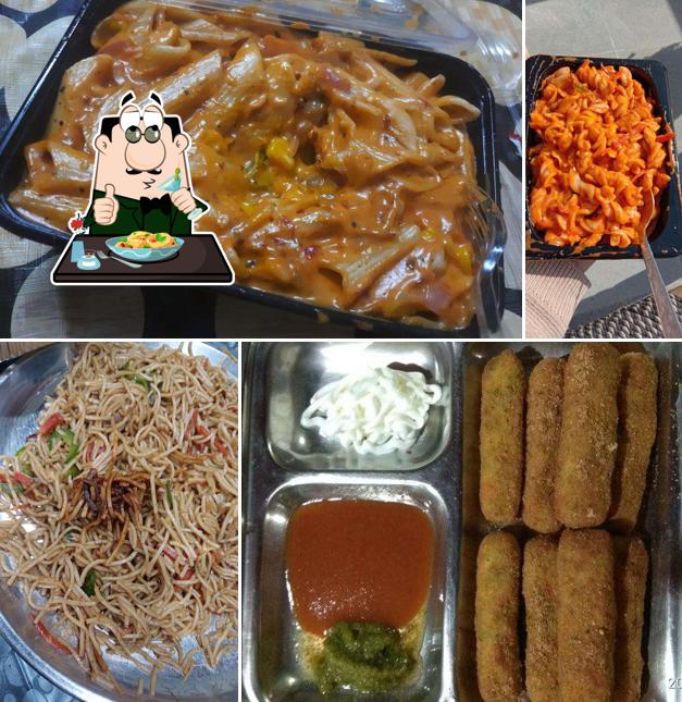 Macaroni and cheese at Kids Kamp Fast Food