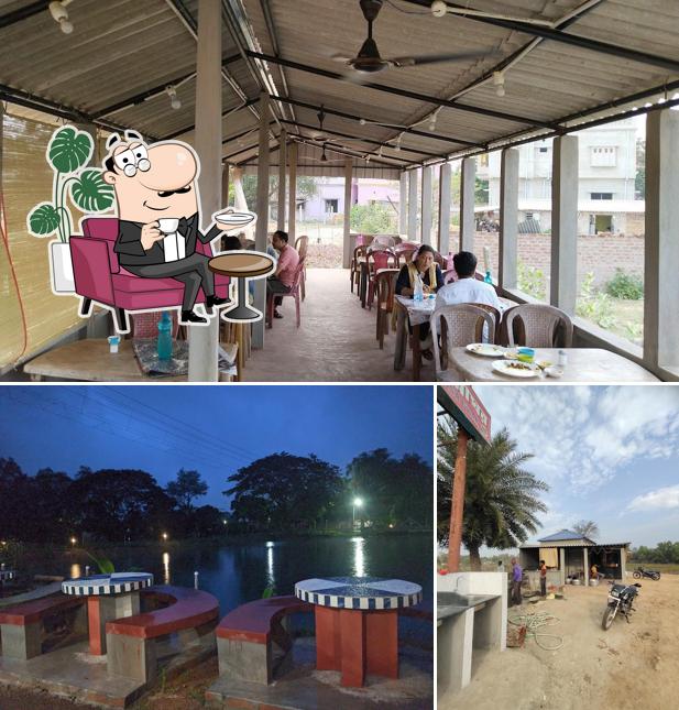 This is the photo depicting interior and exterior at Panchabati Rannaghar