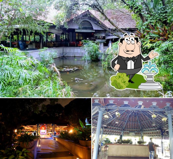 You can get some fresh air at the outside area of The Raintree