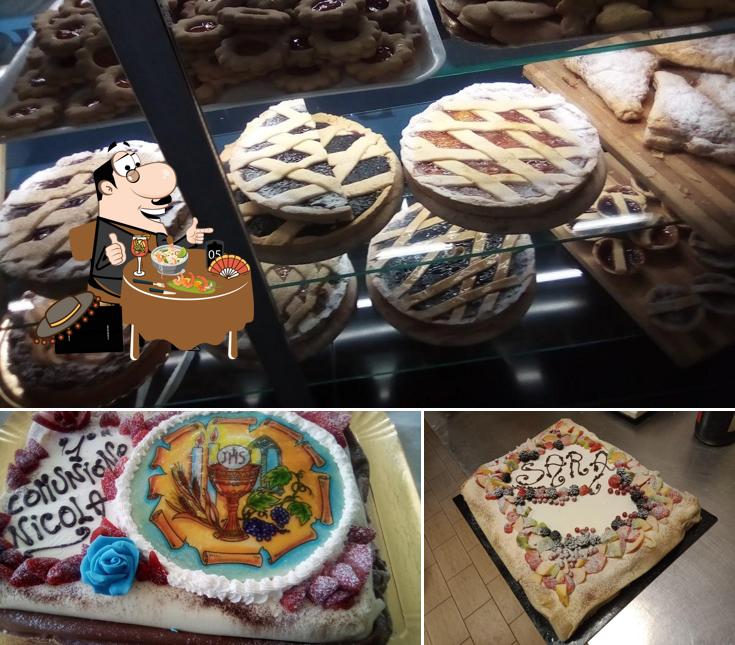 Cibo al Pasticceria petitfour.innovazione e tradizioni attraverso esperienza e arte! produzione giornaliera prodotto fresco