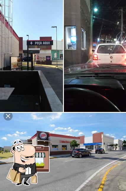 O exterior do Burger King