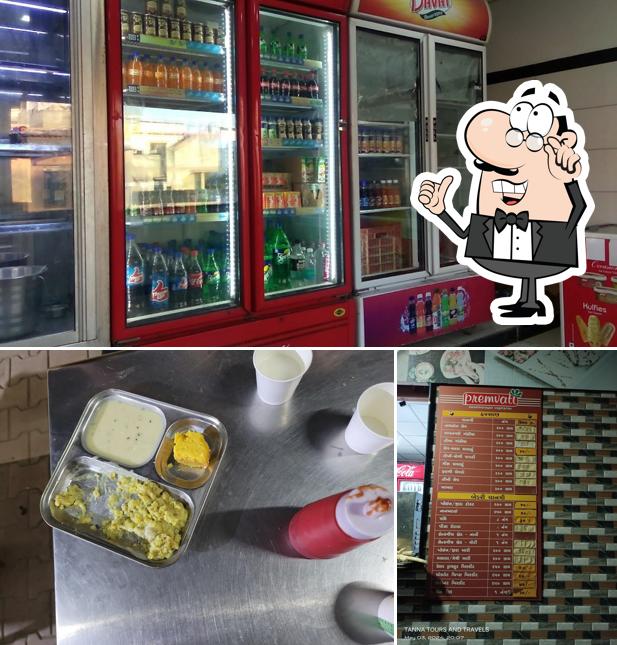 Among different things one can find interior and beverage at Premvati Swaminarayan Vegetarian