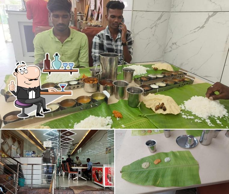 Check out how சண்முகம் உயர்தர சைவ உணவகம் looks inside