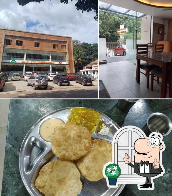 The picture of exterior and food at Poorna Prakash