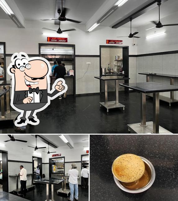 Check out the photo depicting interior and food at CS Canteen
