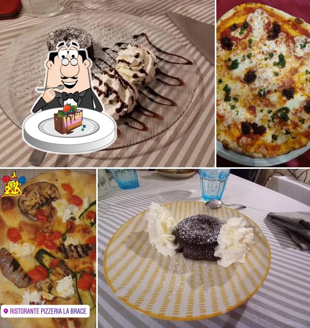 Torta al cioccolato al La Nuova Brace di Michele