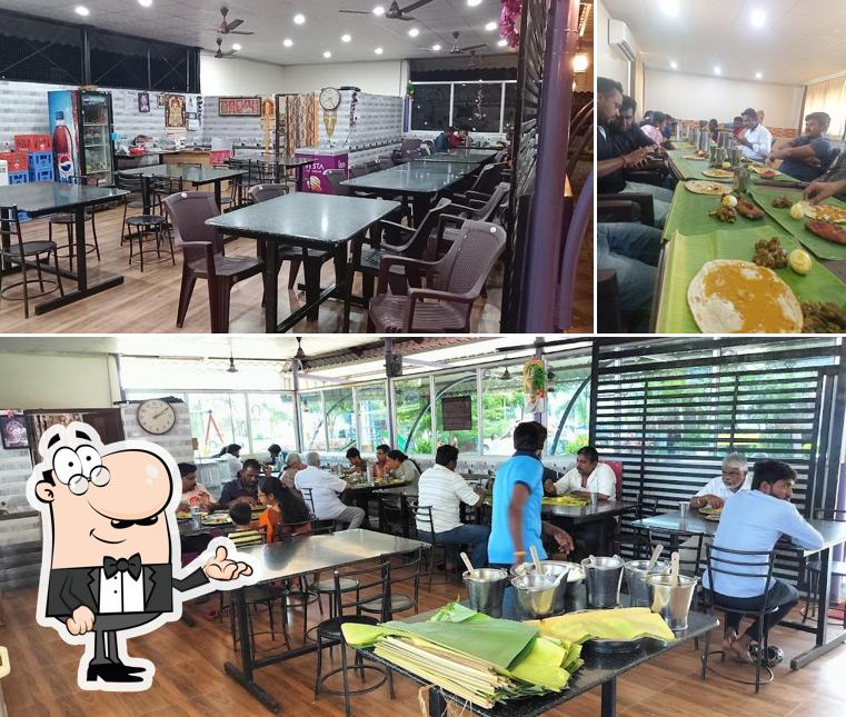 The interior of Vaari keda virunthu Hotel veg and Non veg