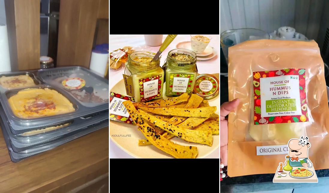 Food at House of Hummus N Dips