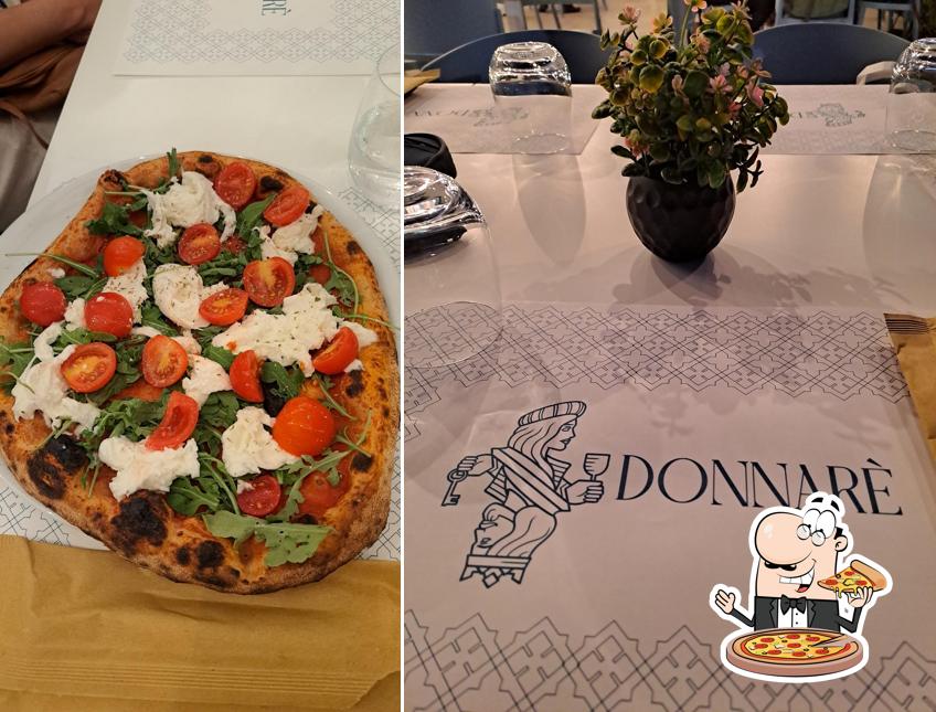 A Donnarè, vous pouvez profiter des pizzas