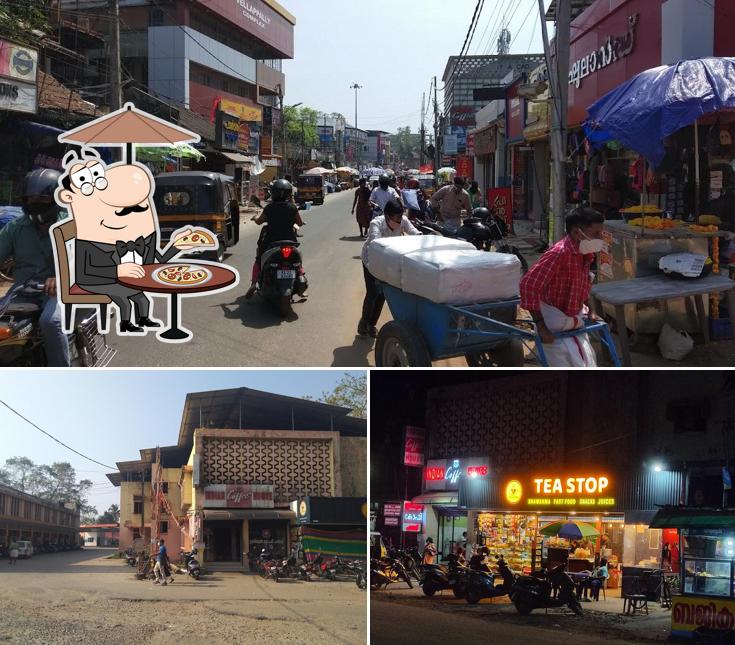 Enjoy the view at the outside area of Indian Coffee House