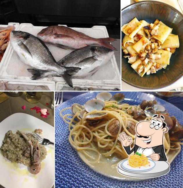 Spaghetti alla carbonara al Pescheria con cottura da Gennarino