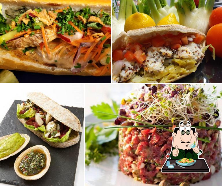 Panino con maiale stirato al Sucré Salé